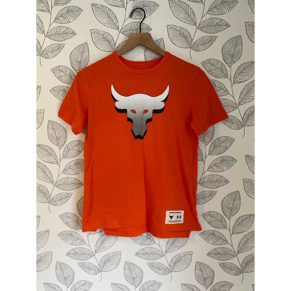 Under Armour The Rock Orange Youth T-shirt, Size L